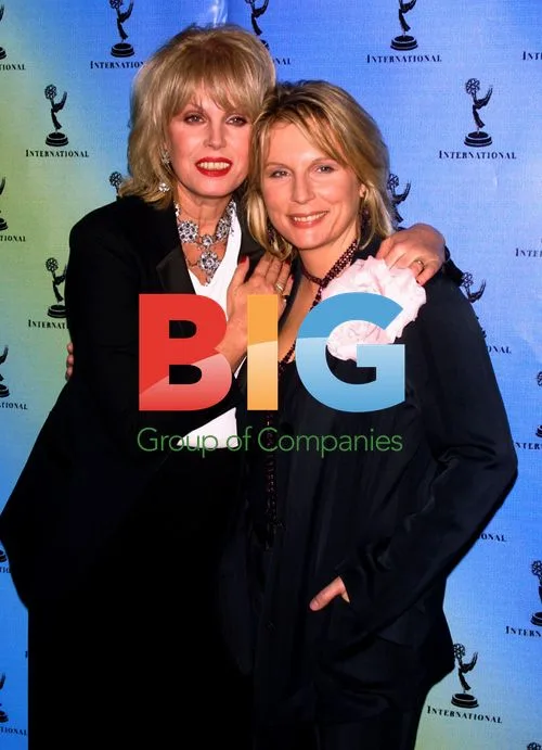 Joanna Lumley and Jennifer Saunders at Emmy Awards