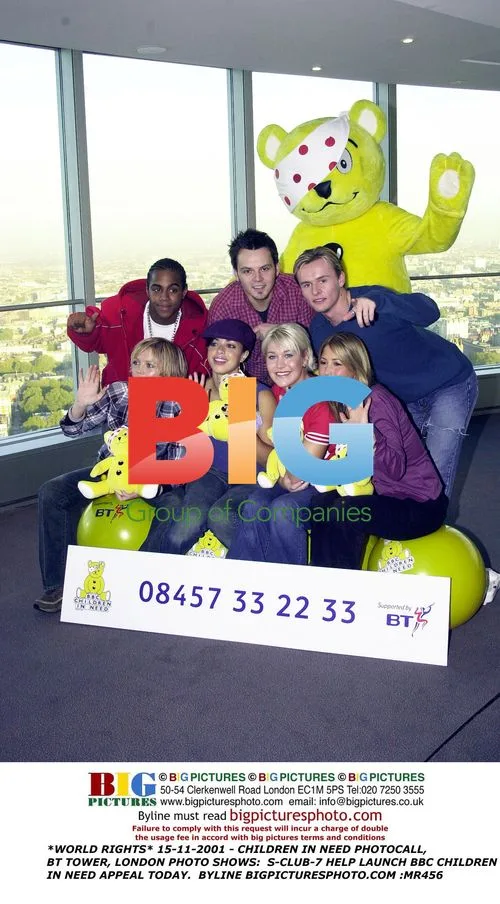 S-Club-7 at Children in Need Photocall
