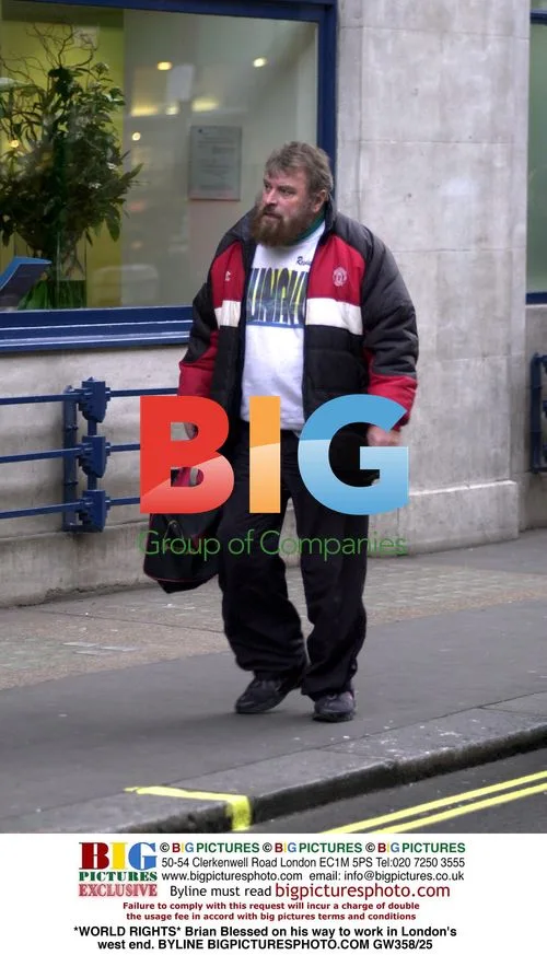 Brian Blessed on his way to work