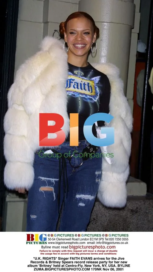 Faith Evans at Britney Spears Album Release