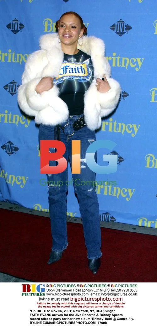 Faith Evans at Britney Spears album party