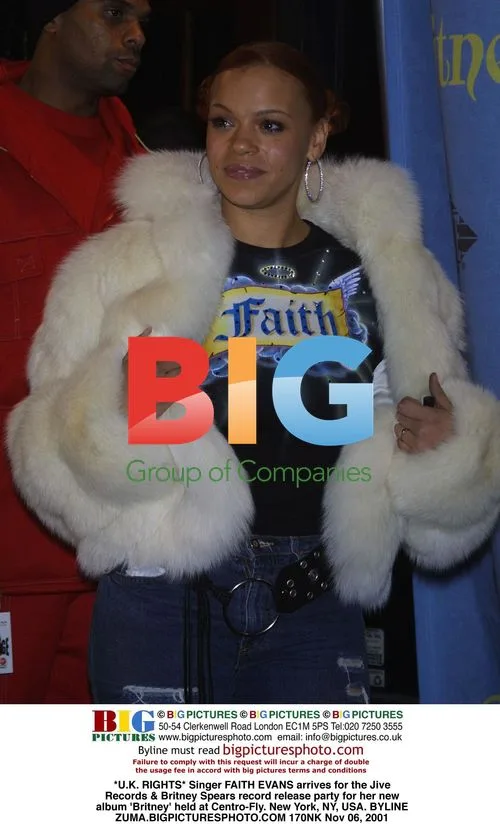 Singer FAITH EVANS at Britney Spears party