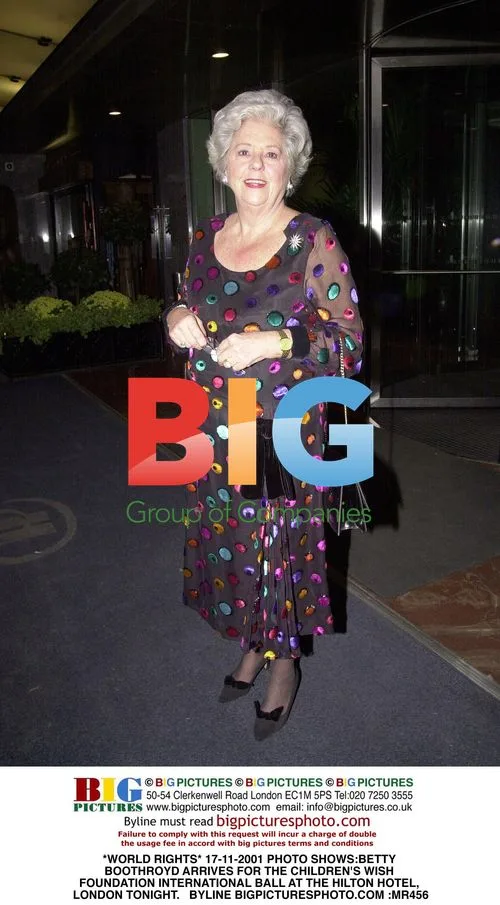 Betty Boothroyd Arrives at Children's Wish Gala