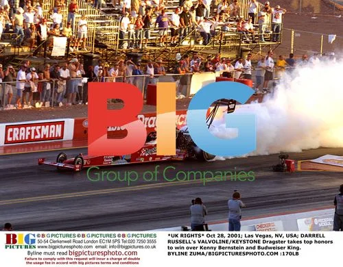 Darrell Russell's Valvoline/Keystone Dragster Wins