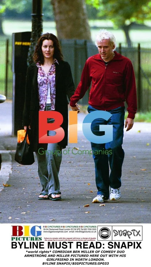 Comedian Ben Miller out with girlfriend in London