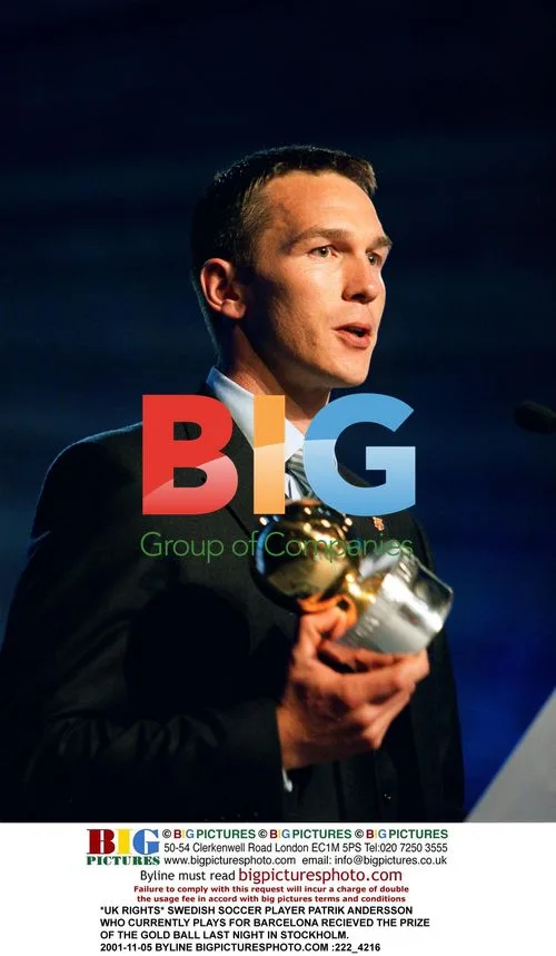 Patrik Andersson Receives Gold Ball Award