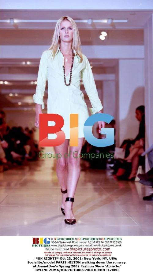 Paris Hilton walks Anand Jon runway