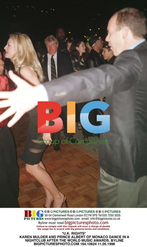 Karen Mulder and Prince Albert dance at World Music Awards