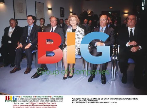 King Juan Carlos Visits Telemadrid HQ