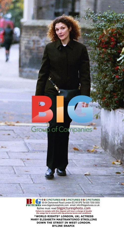 Mary Elisabeth Mastrantonio strolling in London