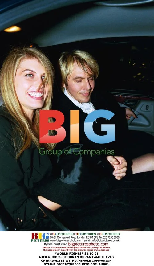 Nick Rhodes Leaves Chinawhites with Female Companion