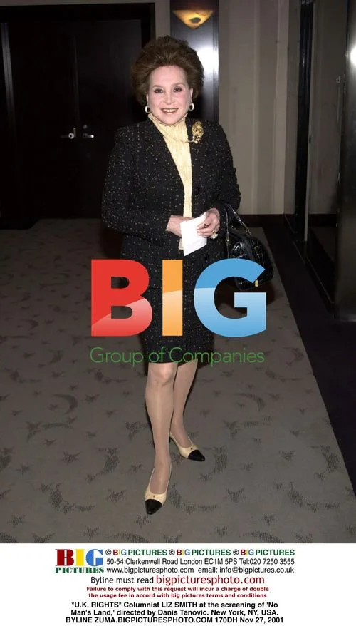 Columnist LIZ SMITH at 'No Man's Land' screening