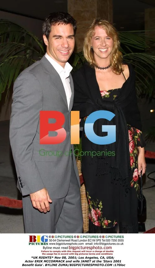 Actor ERIK MCCORMACK and wife JANET at Stars 2001 Benefit Gala