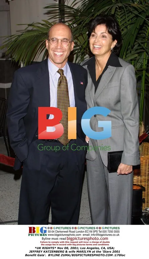 Jeffrey Katzenberg & wife Marilyn at Stars 2001 Benefit Gala