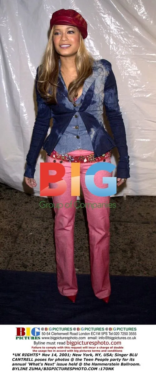 Singer BLU CANTRELL at Teen People party