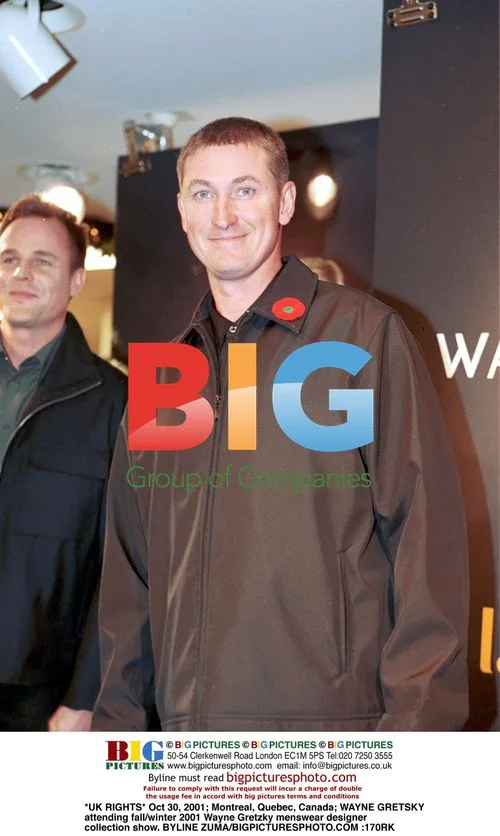 Wayne Gretzky at Menswear Collection Show