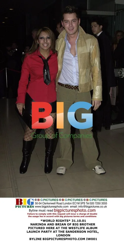 Narinda and Brian of Big Brother at Westlife Album Launch