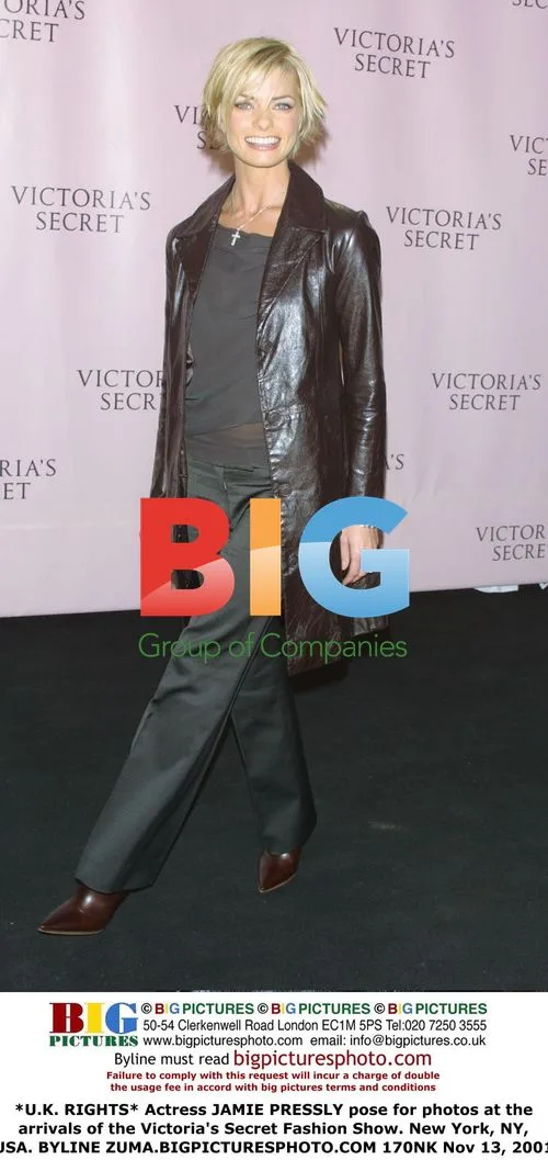 Actress JAMIE PRESSLY at Victoria's Secret Fashion Show