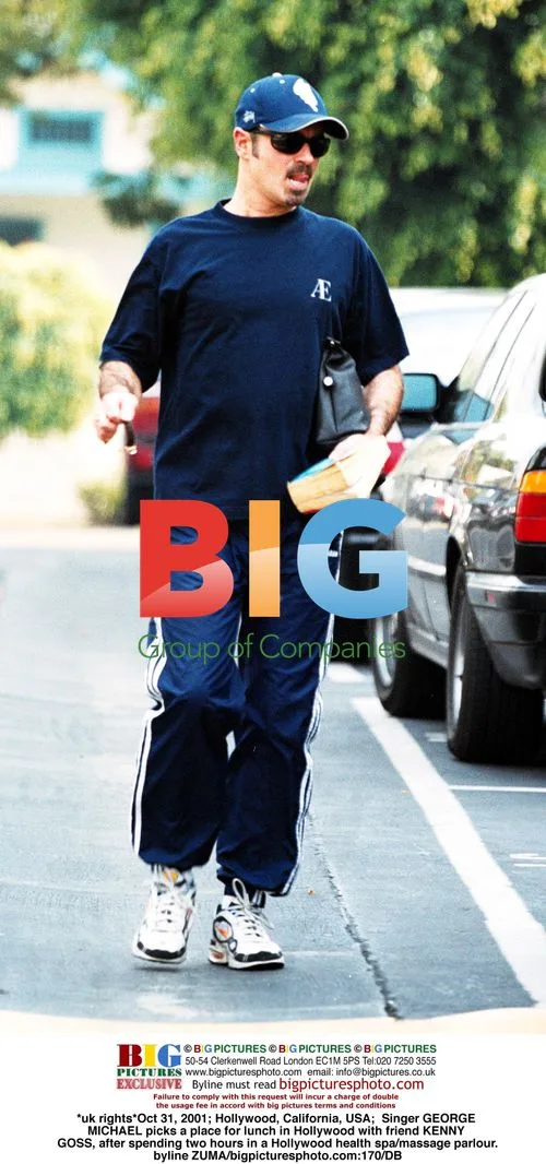 George Michael Picks Lunch Spot with Friend