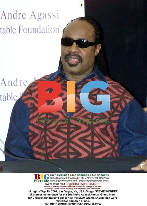 Stevie Wonder at Agassi Charity Concert
