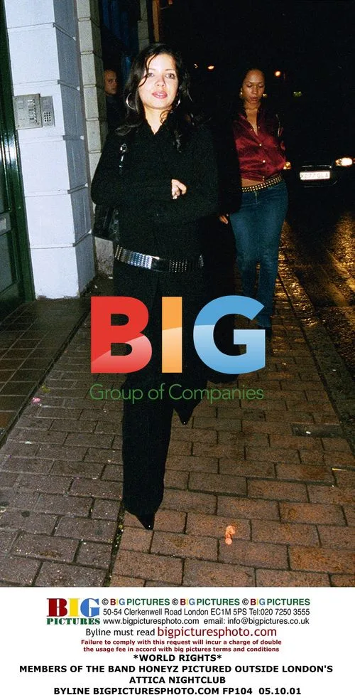 Honeyz Band Members Outside Attica Nightclub