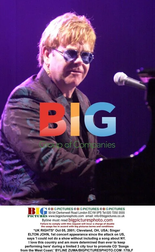 Elton John Performs 1st Show After 9/11