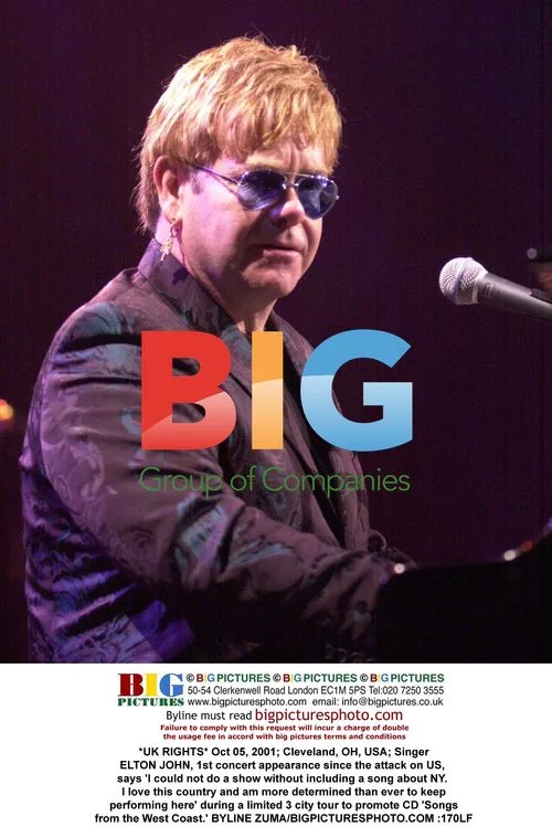 Elton John Performs in Cleveland Post 9/11
