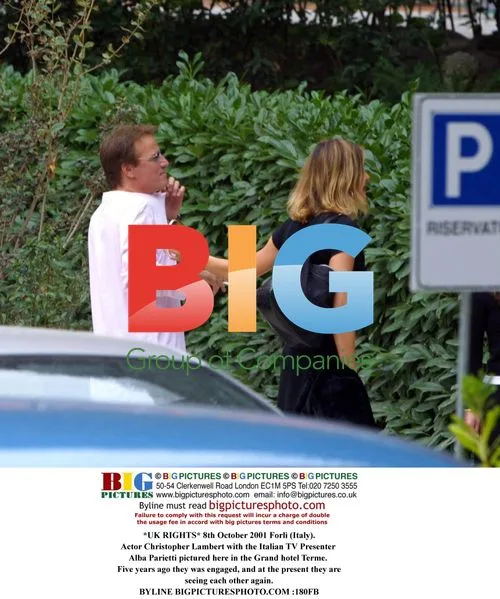 Christopher Lambert and Alba Parietti