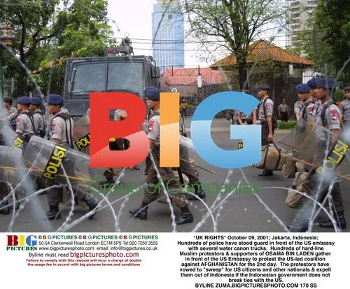 Protest at US Embassy in Jakarta