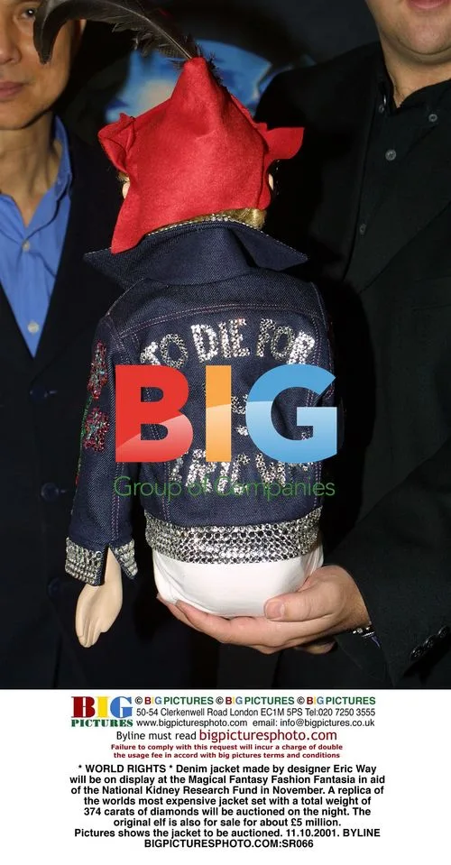 Denim jacket with diamonds to be auctioned