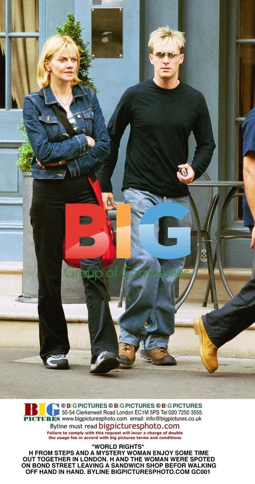 H from Steps and mystery woman in London
