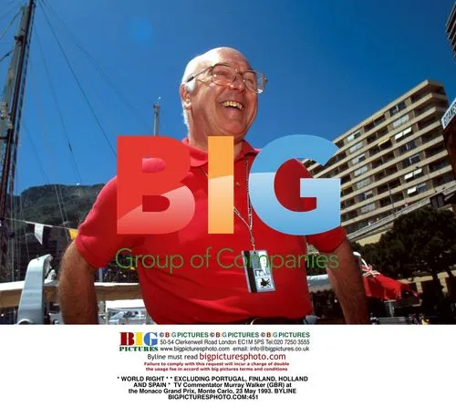 Murray Walker at Monaco Grand Prix 1993