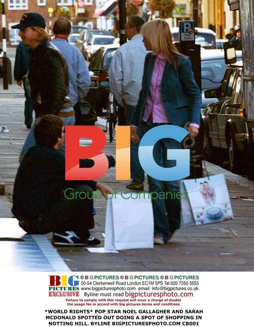 Noel Gallagher and Sarah McDonald Shopping in Notting Hill