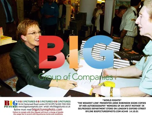Anne Robinson signs 'Memoirs of an Unfit Mother' in Selfridges