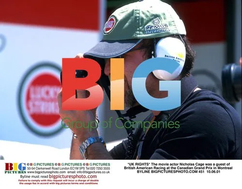 Nicholas Cage at Canadian Grand Prix