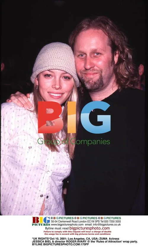 Jessica Biel & Roger Avary at 'Rules of Attraction' wrap party