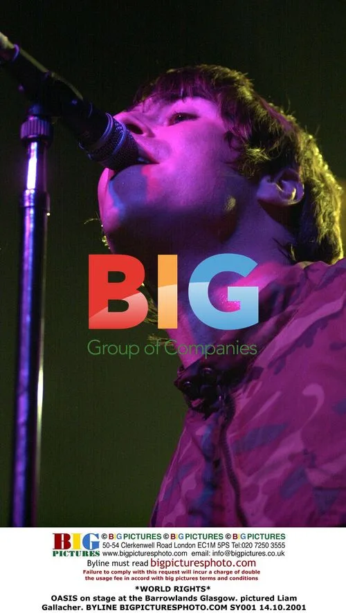 Liam Gallacher of OASIS performs at Barrowlands