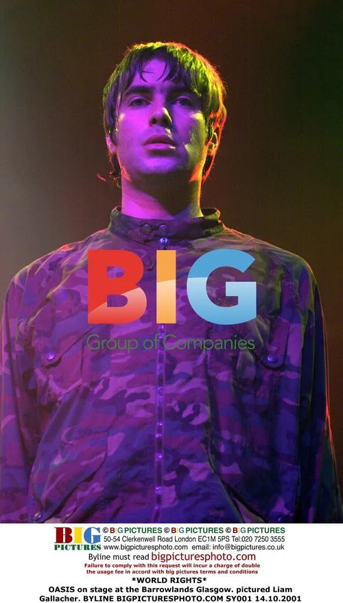 OASIS on stage at the Barrowlands Glasgow