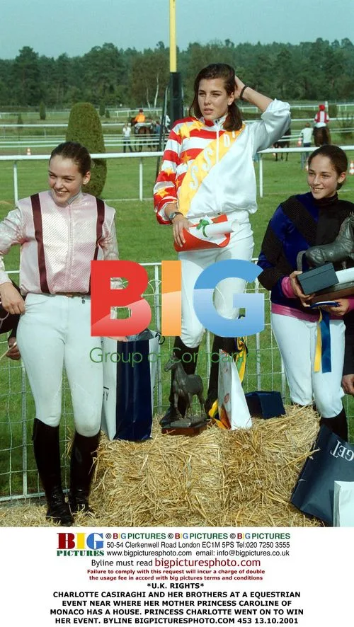 Charlotte Casiraghi & Brothers at Equestrian Event