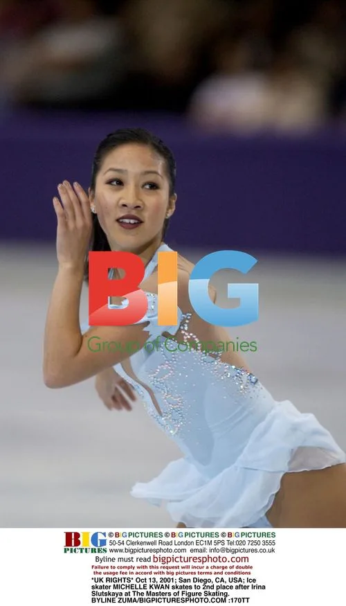 Michelle Kwan skates to 2nd place at The Masters