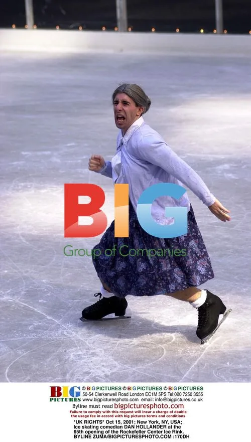 Comedian Dan Hollander at Rockefeller Center Ice Rink Opening