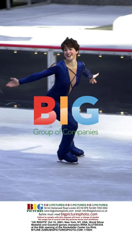 Irina Slutskaya at Rockefeller Center Ice Rink Opening