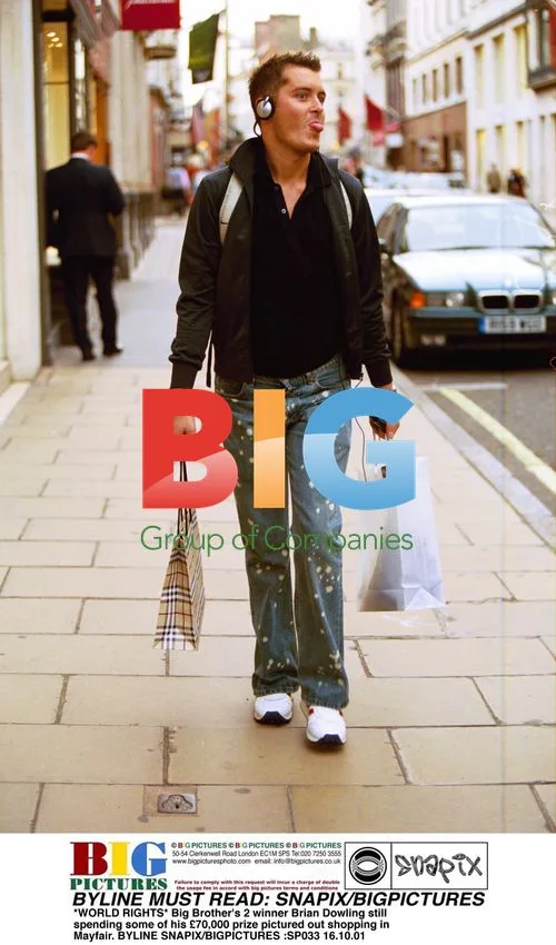 Big Brother's Brian Dowling shops in Mayfair
