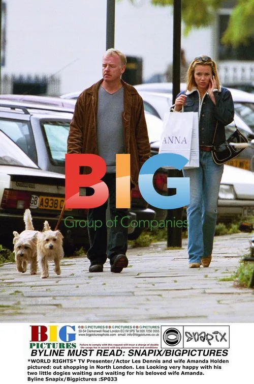 Les Dennis and Amanda Holden out shopping