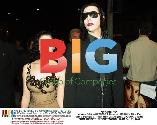 Dita von Teese & Marilyn Manson at 'From Hell' Premiere