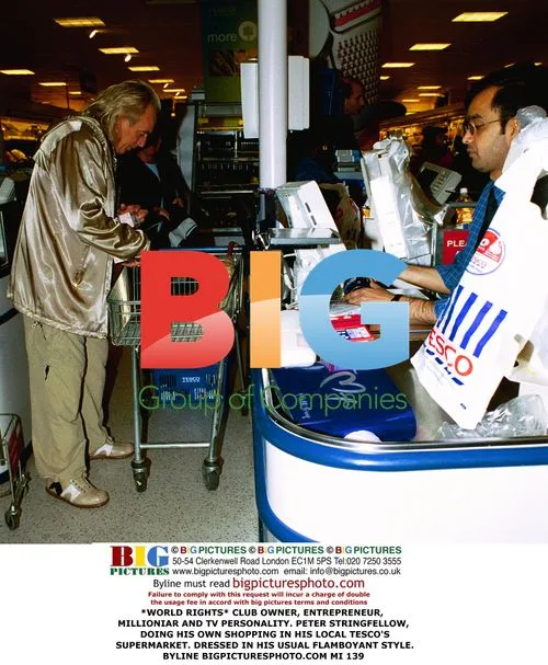 Peter Stringfellow Shopping at Tesco