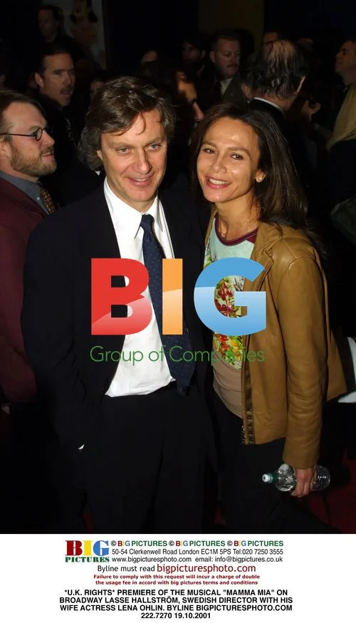 Lasse Hallström and Lena Ohlin at "Mamma Mia" Premiere