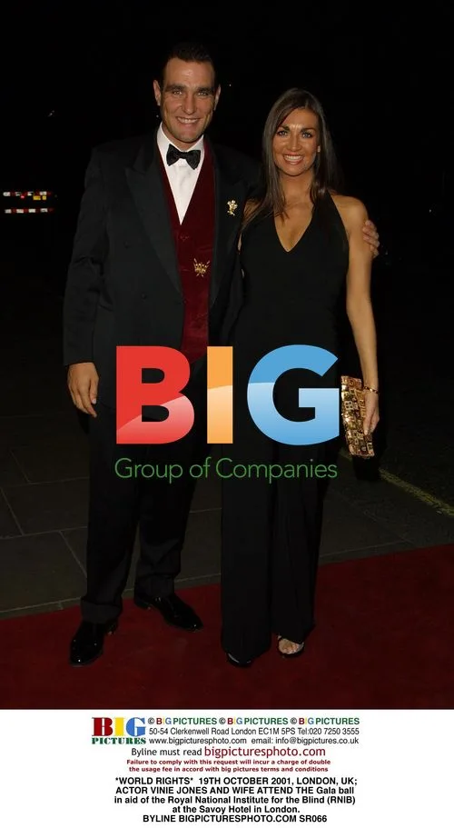 Vinie Jones and Wife Attend RNIB Gala Ball