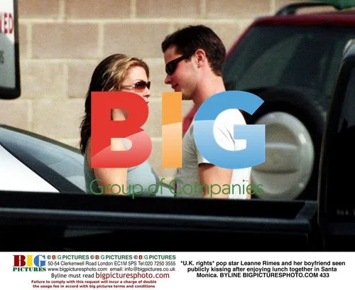 Leanne Rimes and boyfriend kiss in Santa Monica