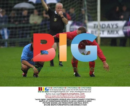 EASTENDERS VERSUS HOLLYOAKS CHARITY FOOTBALL MATCH